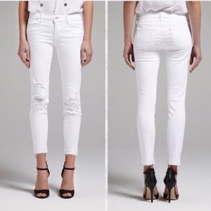 J-Brand White Cropped Skinny Jean, Size 26, NWOT
